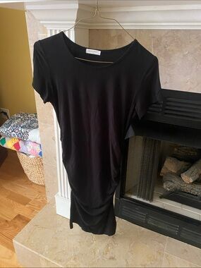 Short-Sleeve Black Tee Dress by Madewell